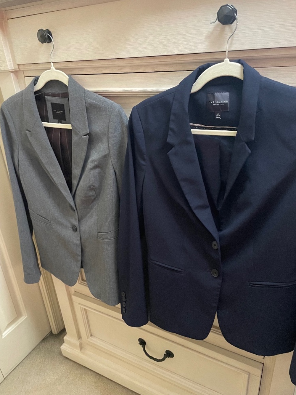 The Limited Navy and Gray Suit Blazers